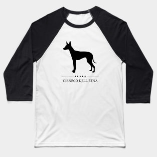 Cirneco dell'Etna Black Silhouette Baseball T-Shirt